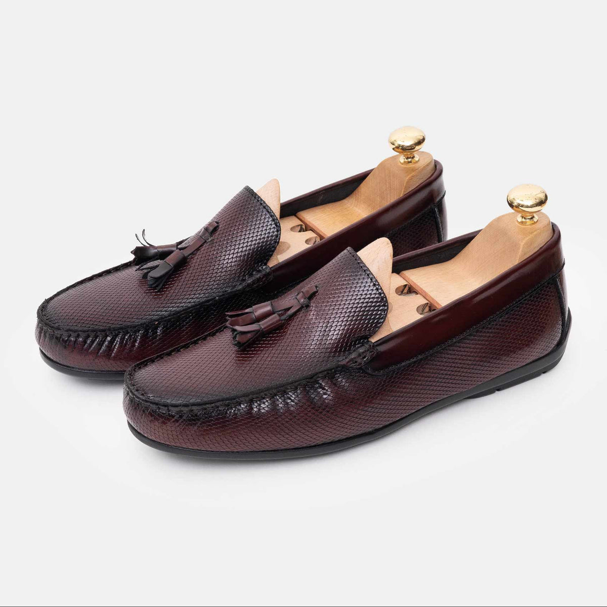 Volzak 5140 Bordeaux Demaskable Leather Moccasin