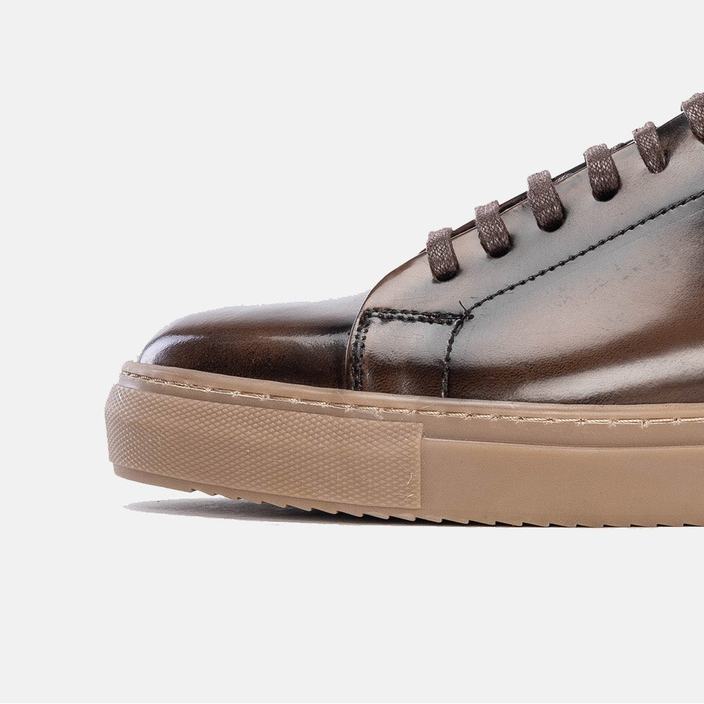 Volzak 5150 Vintage Brown Leather Unmaskable Sneaker