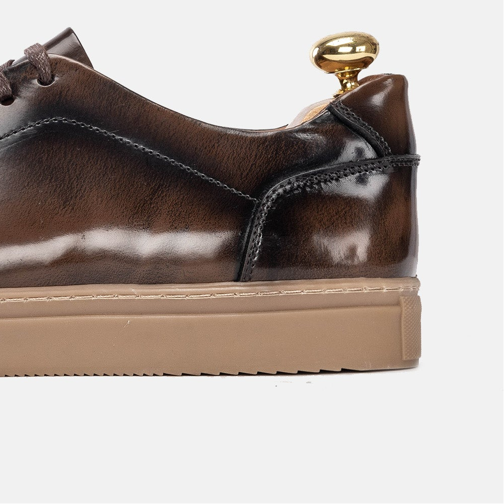 Volzak 5150 Vintage Brown Leather Unmaskable Sneaker