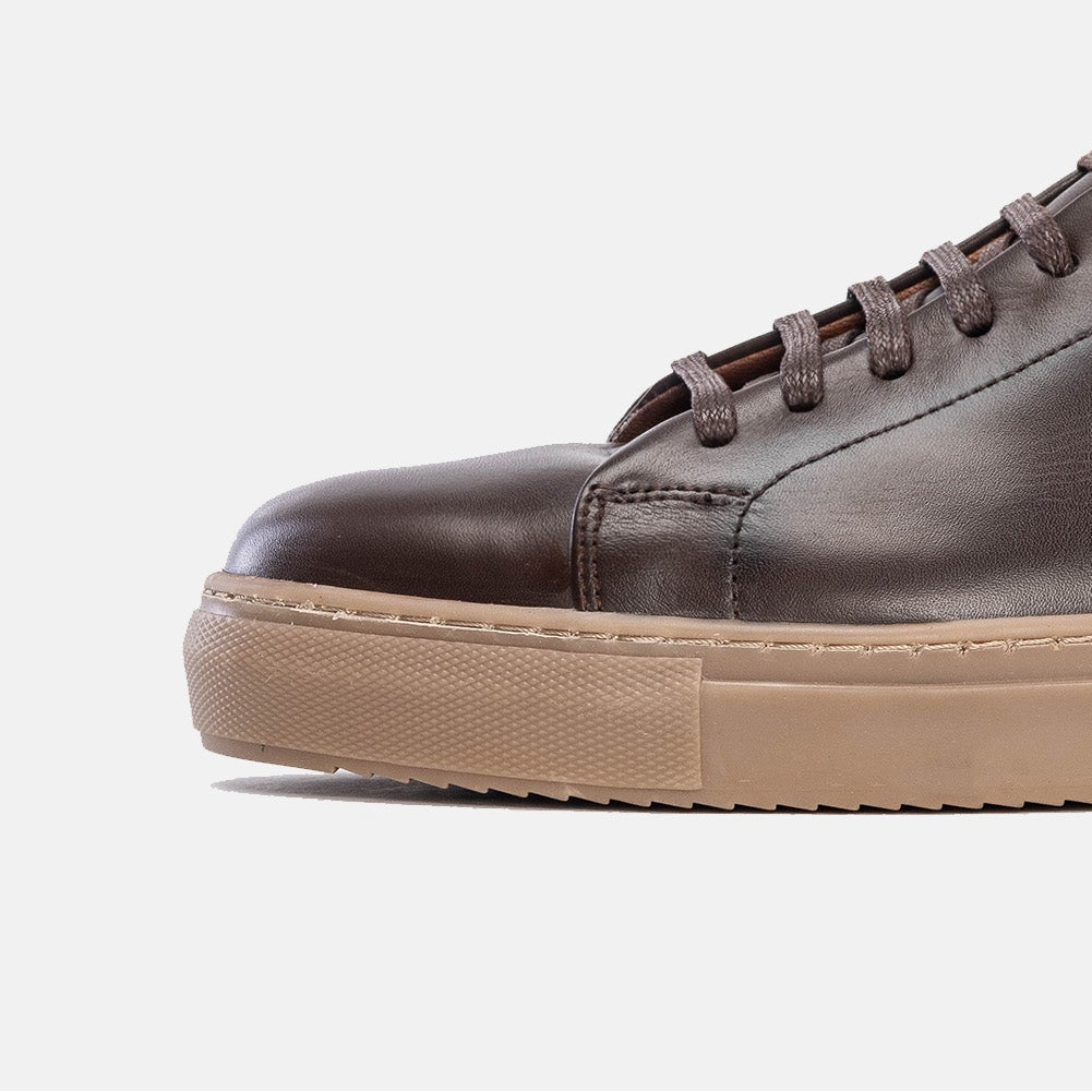 Volzak 5150 Brown Leather Sneakers