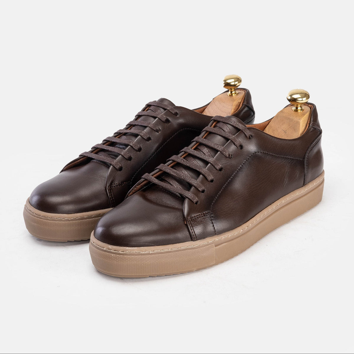 Volzak 5150 Brown Leather Sneakers