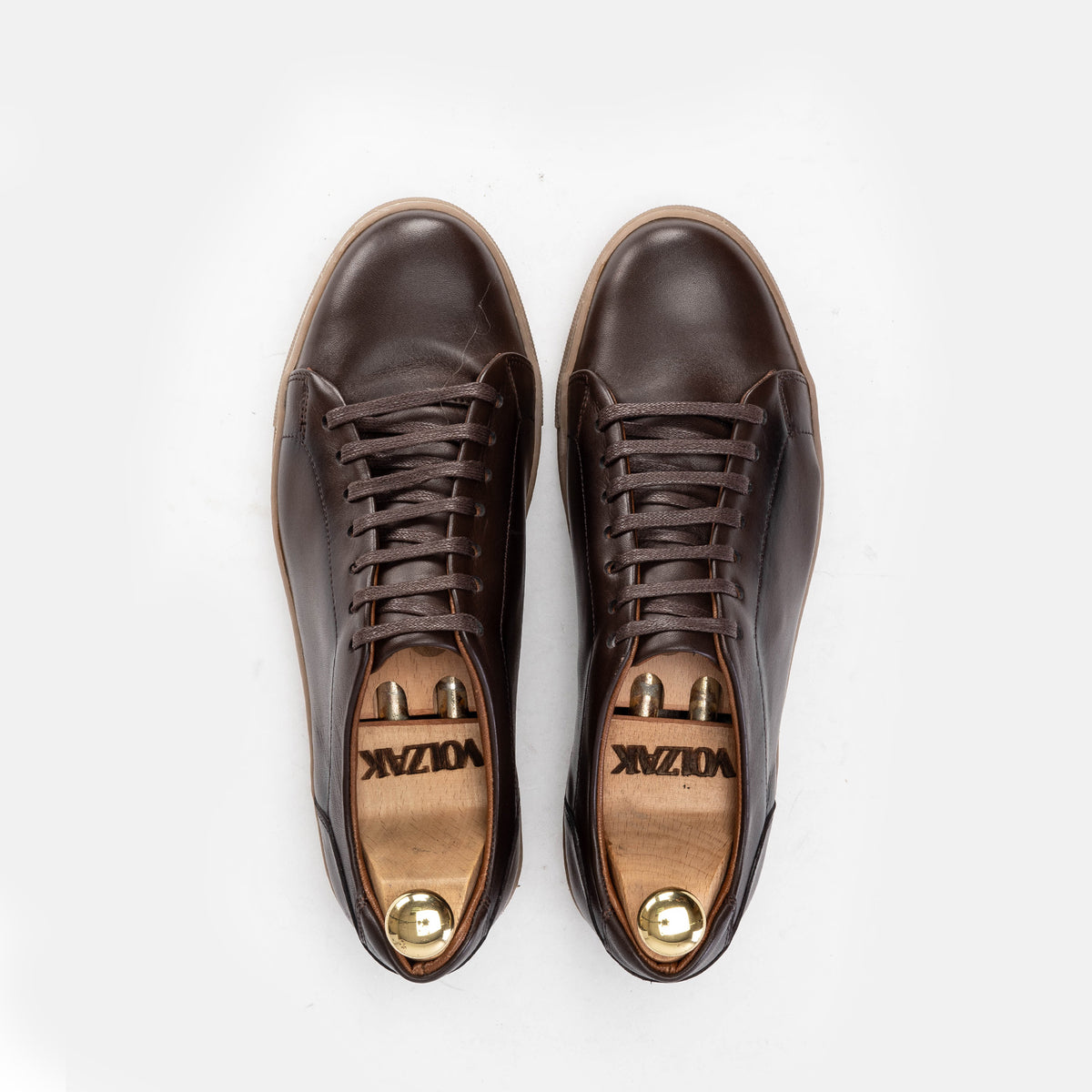 Volzak 5150 Brown Leather Sneakers
