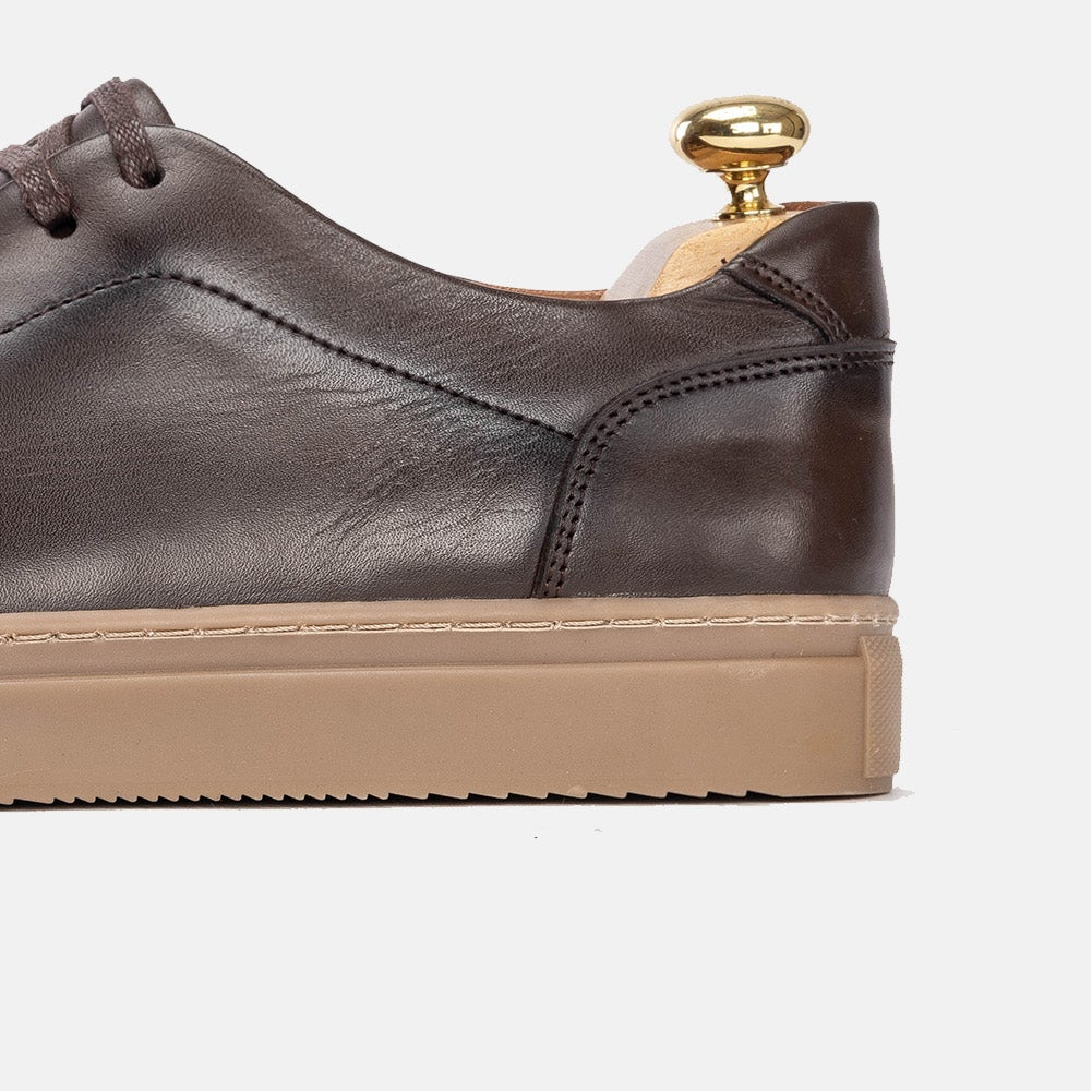 Volzak 5150 Brown Leather Sneakers