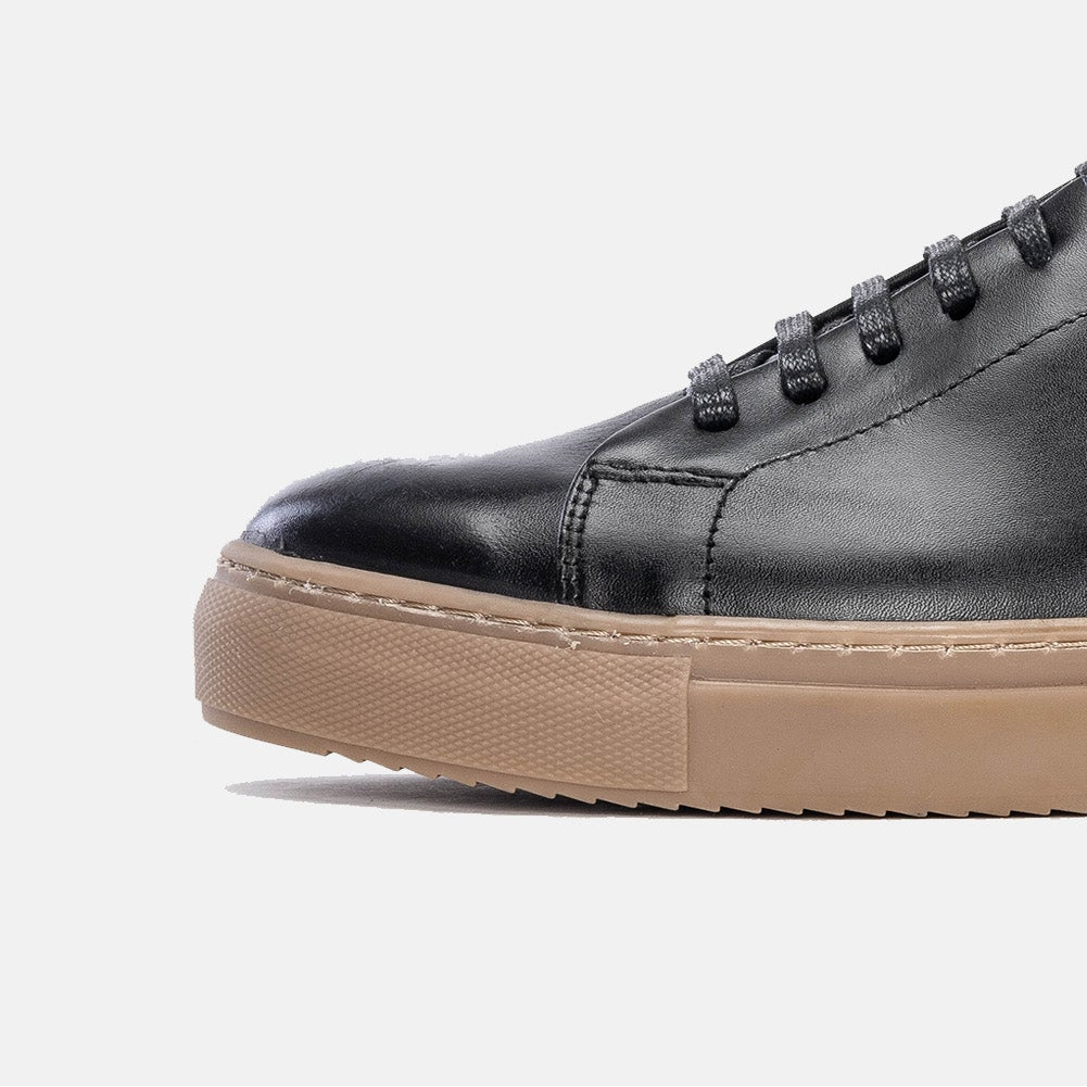 Volzak 5150 Black Leather Sneakers