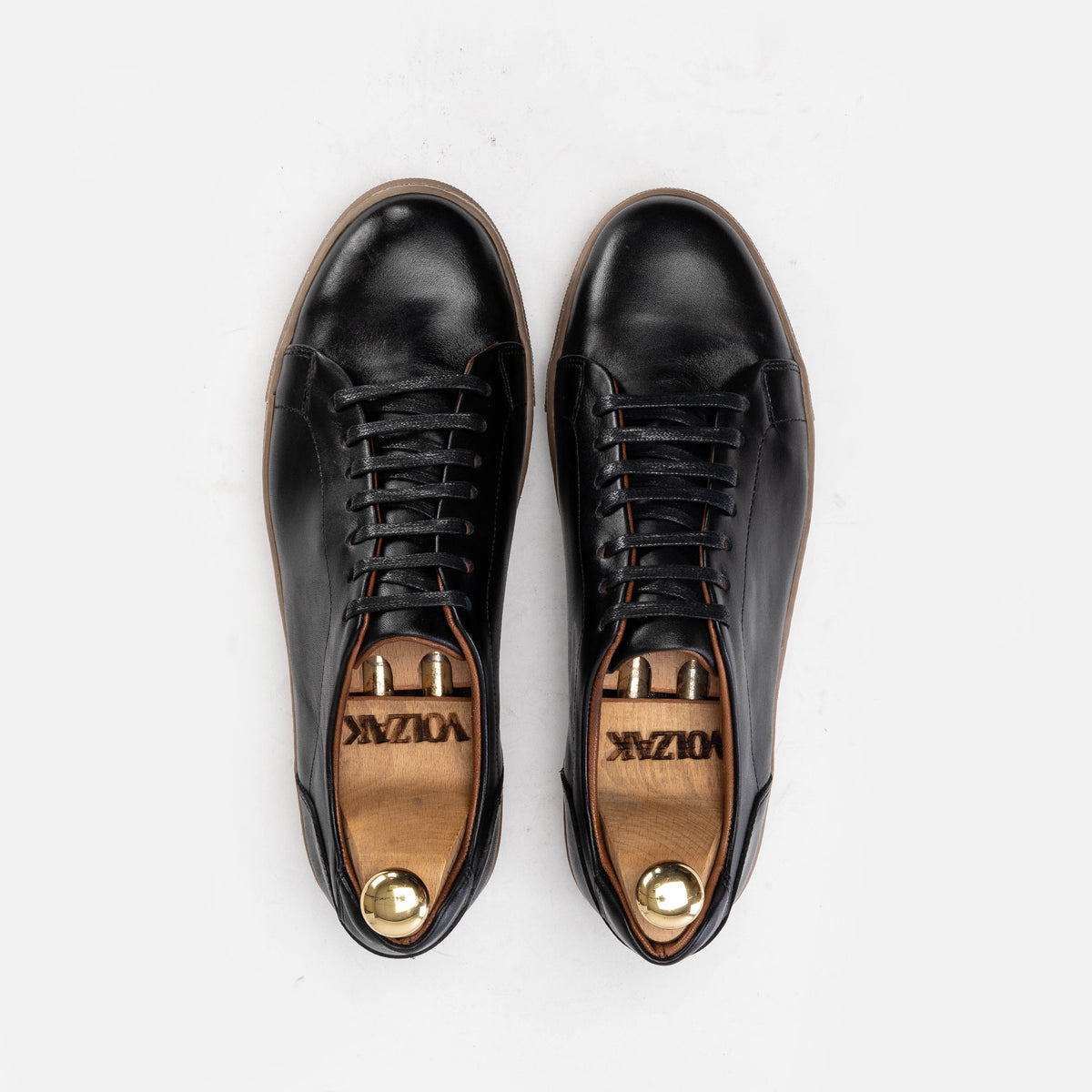 Volzak 5150 Black Leather Sneakers