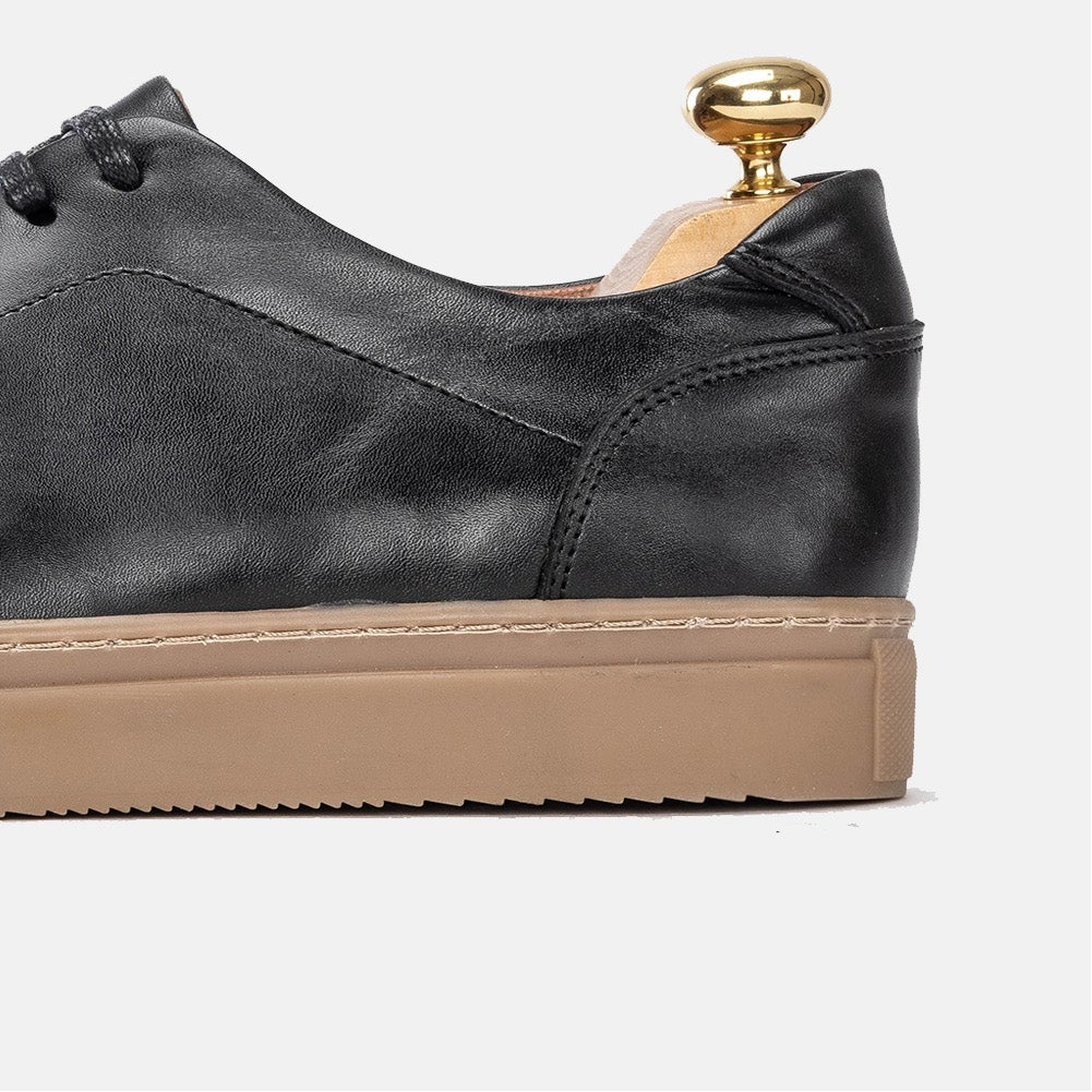 Volzak 5150 Black Leather Sneakers