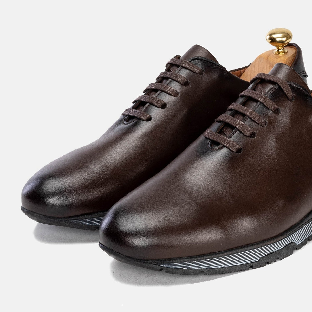 Volzak 5154 Brown Leather Sneakers