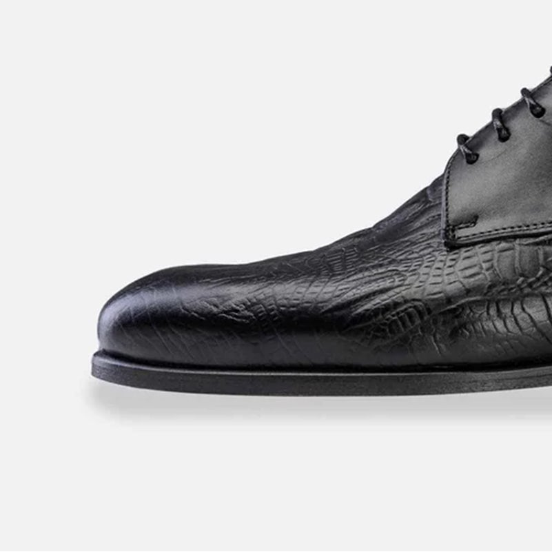 Volzak 6083 Black Leather Shoe