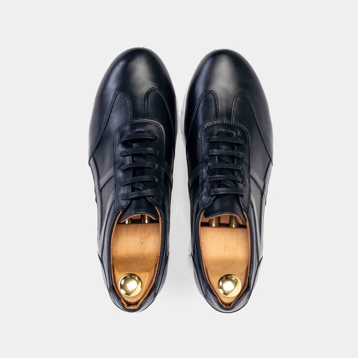 Volzak 6107 Black Leather Sneakers