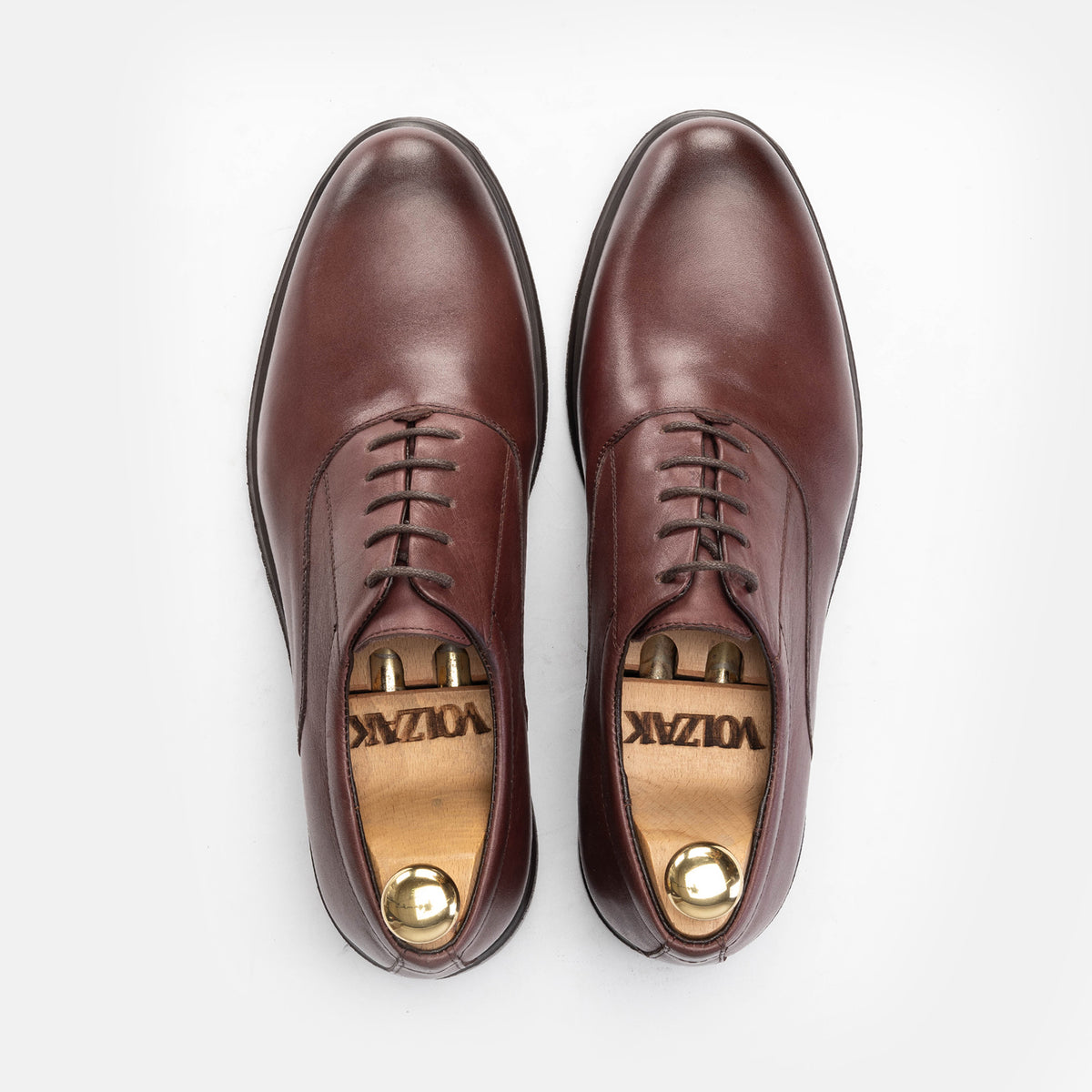 '910 Chaussure en cuir Bordeaux