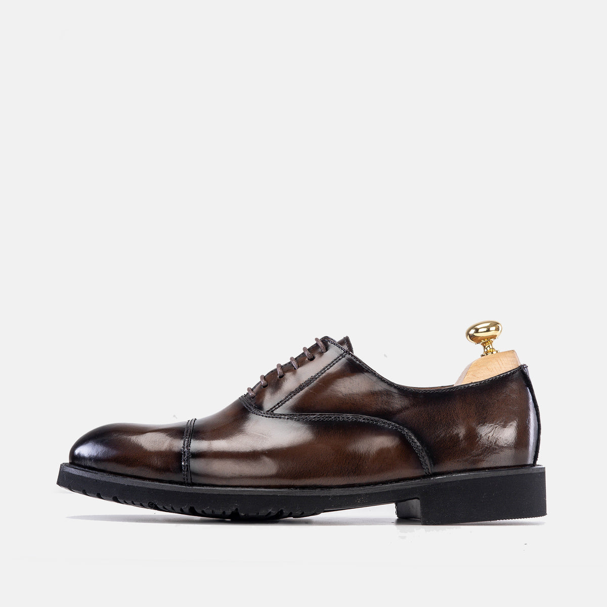 Volzak 5167 chaussure en cuir Démasquable marron