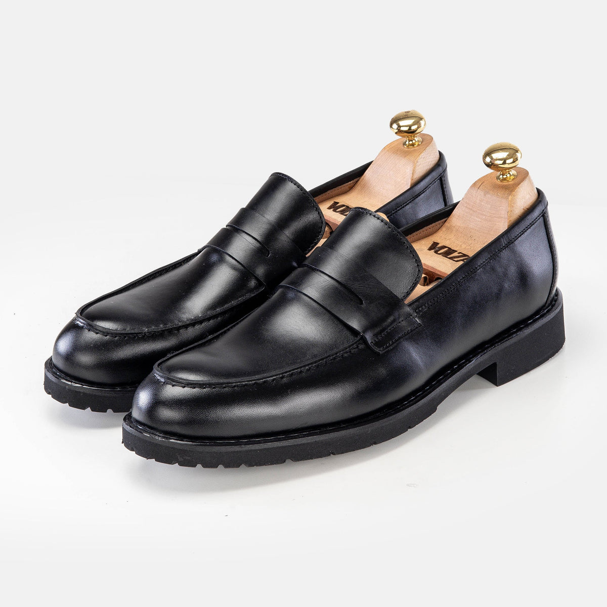 Volzak 5164 black leather shoe
