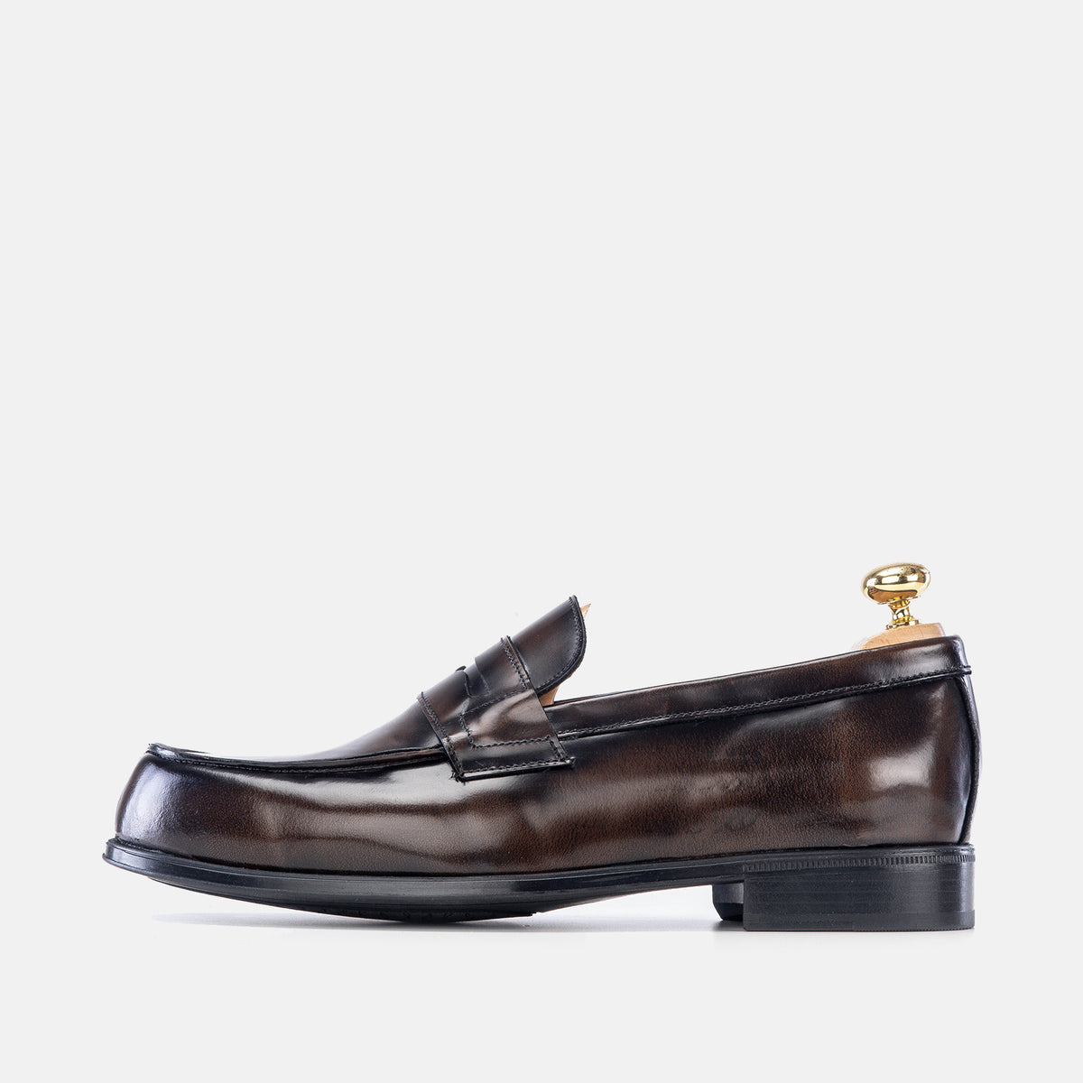 Volzak 5157 mocassin en cuir démasquable marron