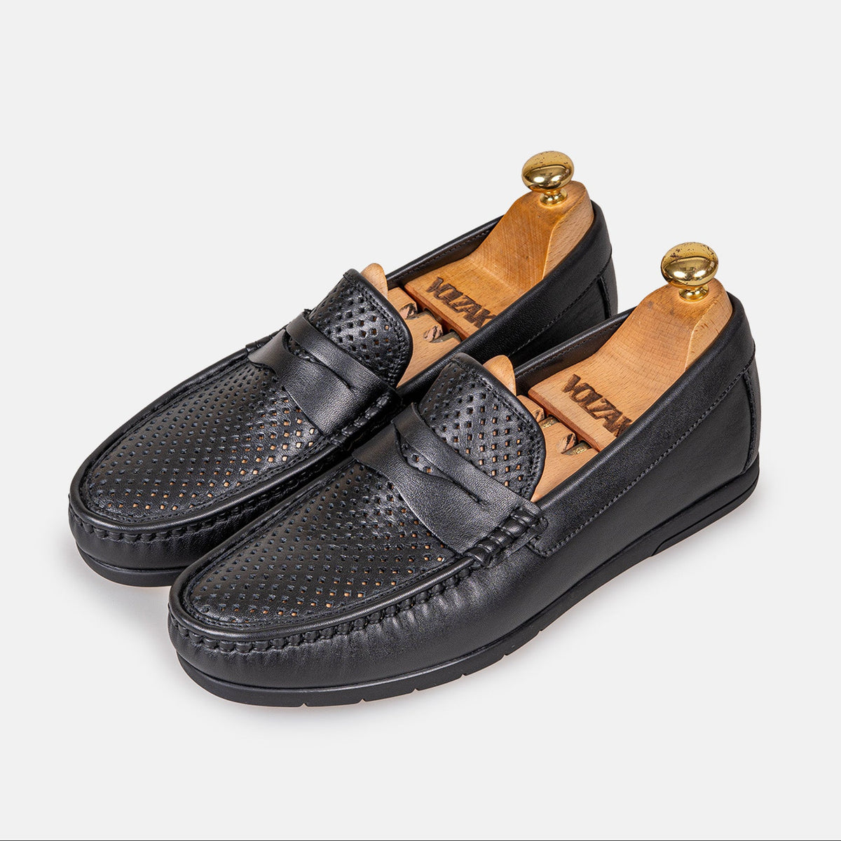 Volzak 050 Mocassin en cuir Noir