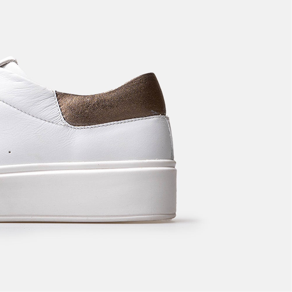 Volzak 2525 White Leather Sneakers