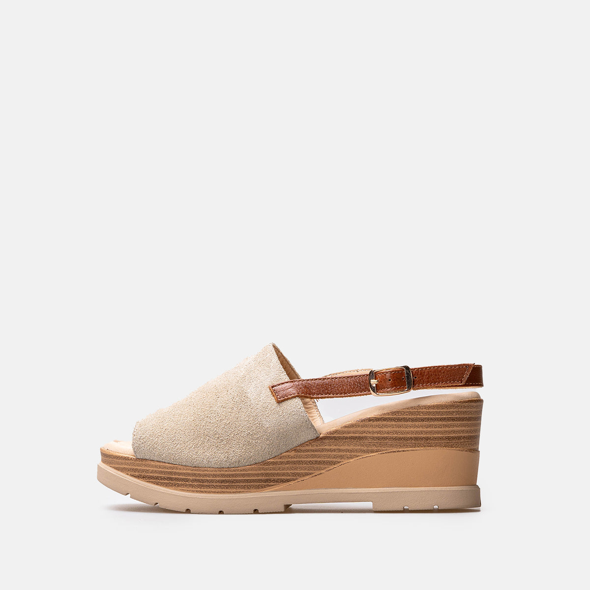 Volzak 5010 Sandale en daim Beige