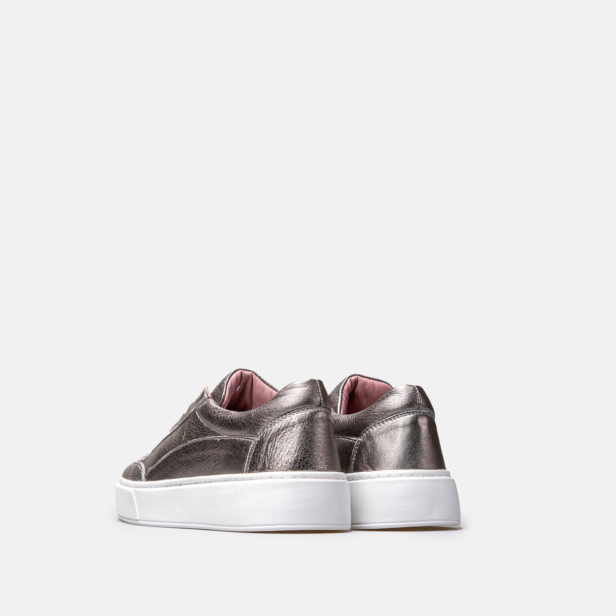 Volzak 2037 Basket en cuir Platinium