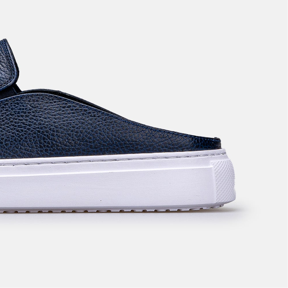 Volzak 301 Mule en cuir Bleu
