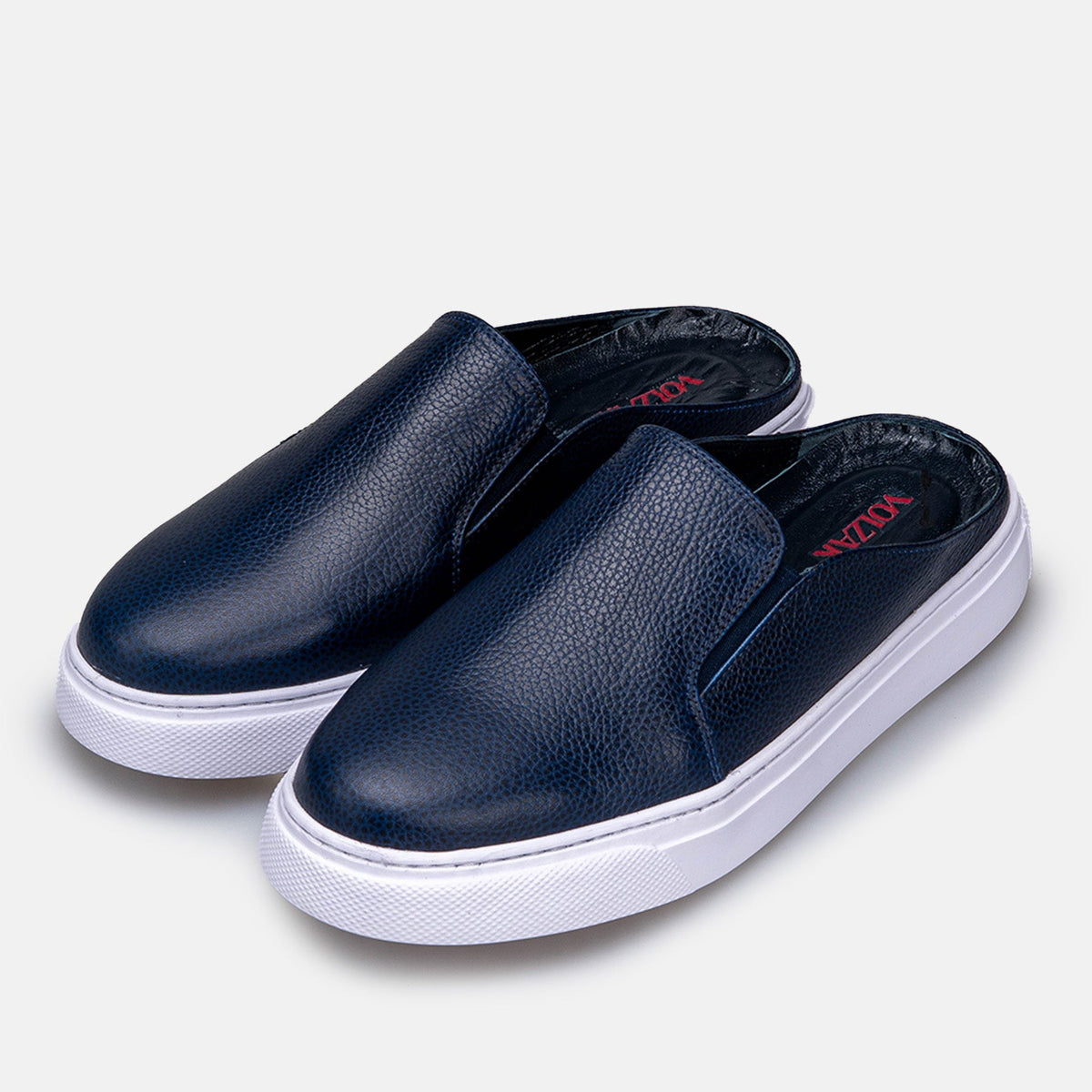 Volzak 301 Mule en cuir Bleu
