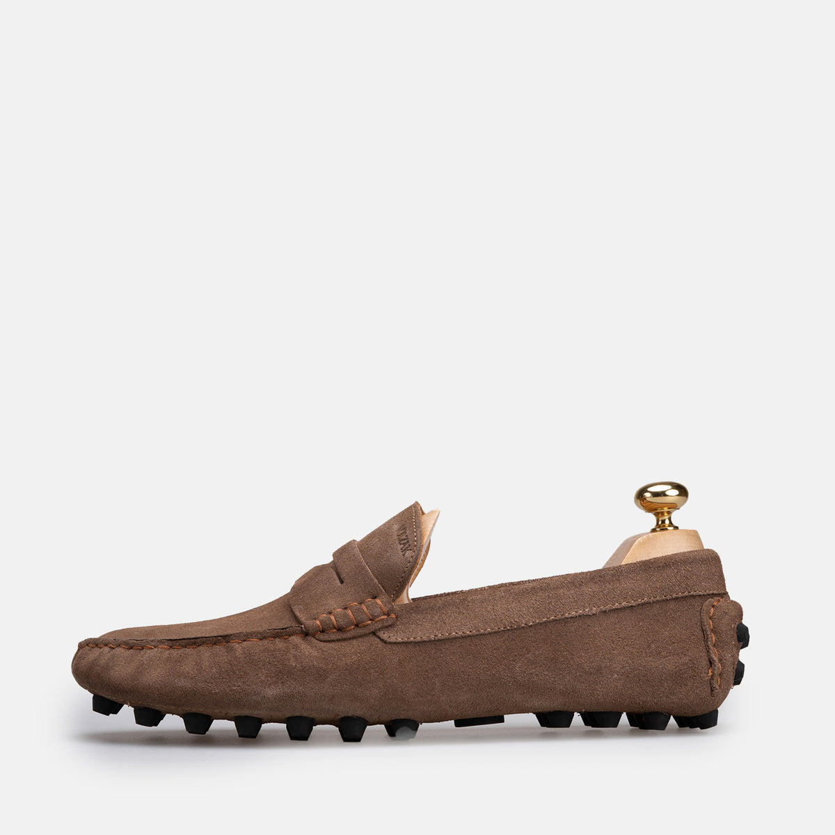 Volzak 2000 Mocassin en daim Taupe