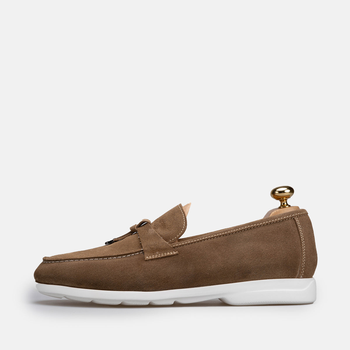Volzak 3062 Mocassin en daim Beige