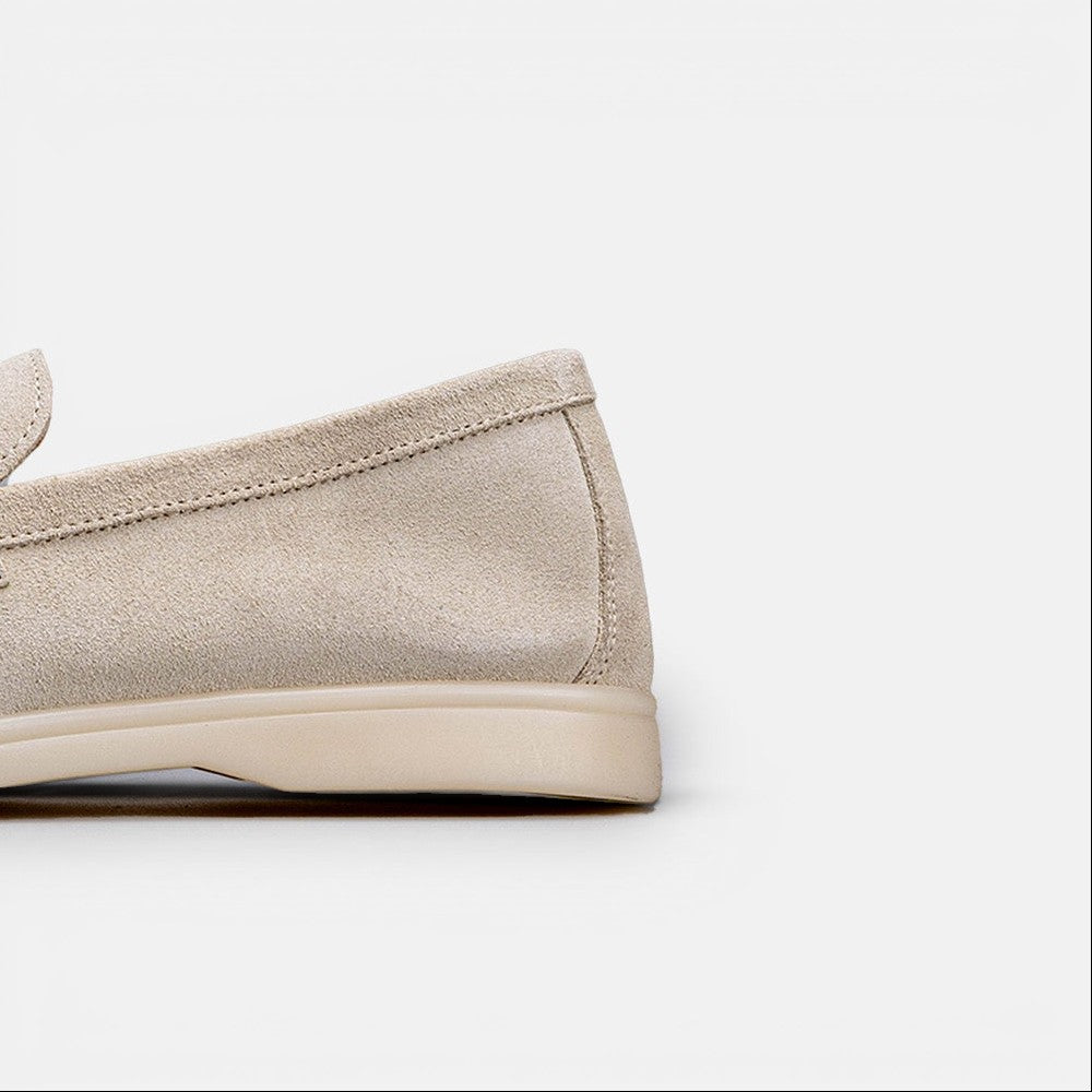 Volzak 32 mocassin en daim beige