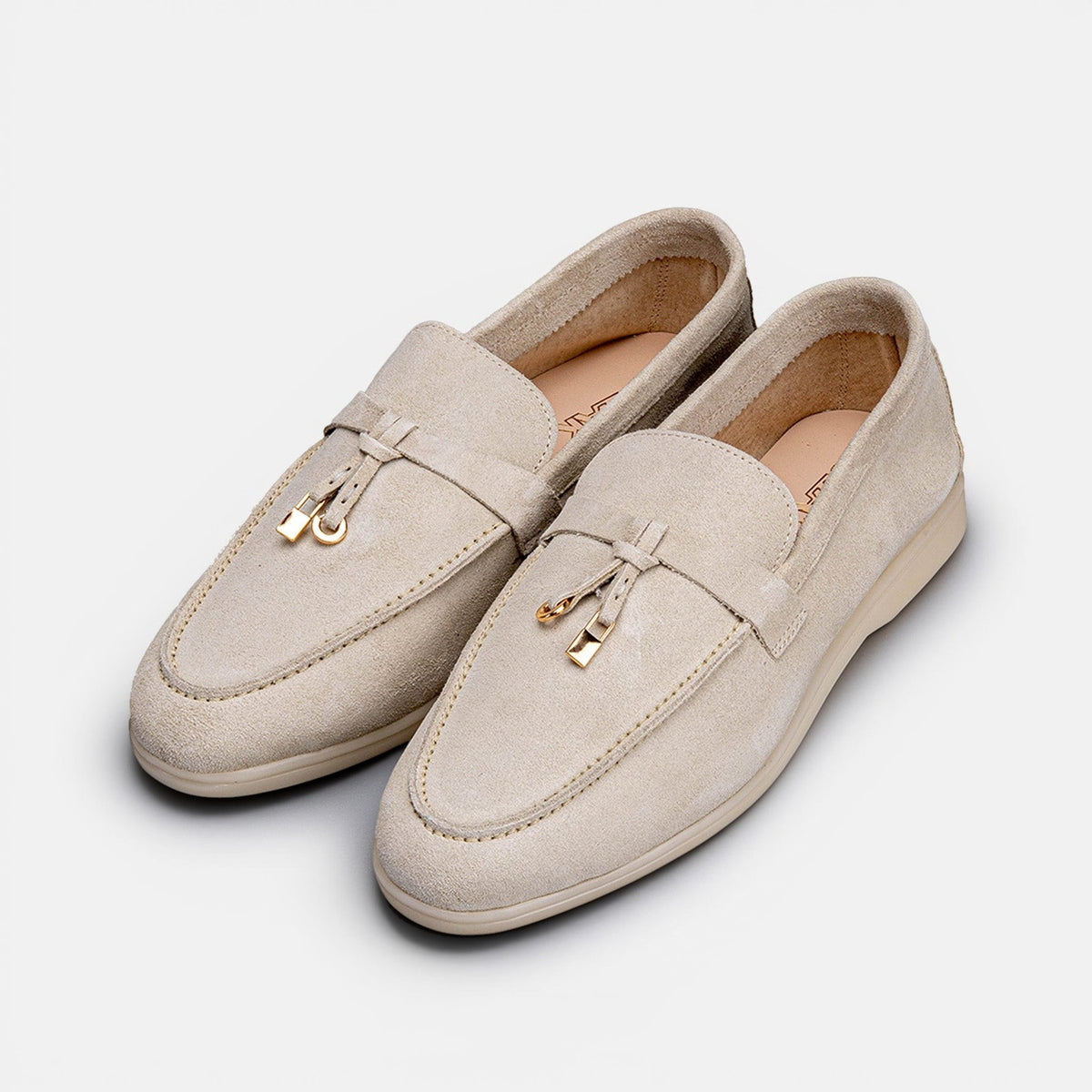 Volzak 32 mocassin en daim beige