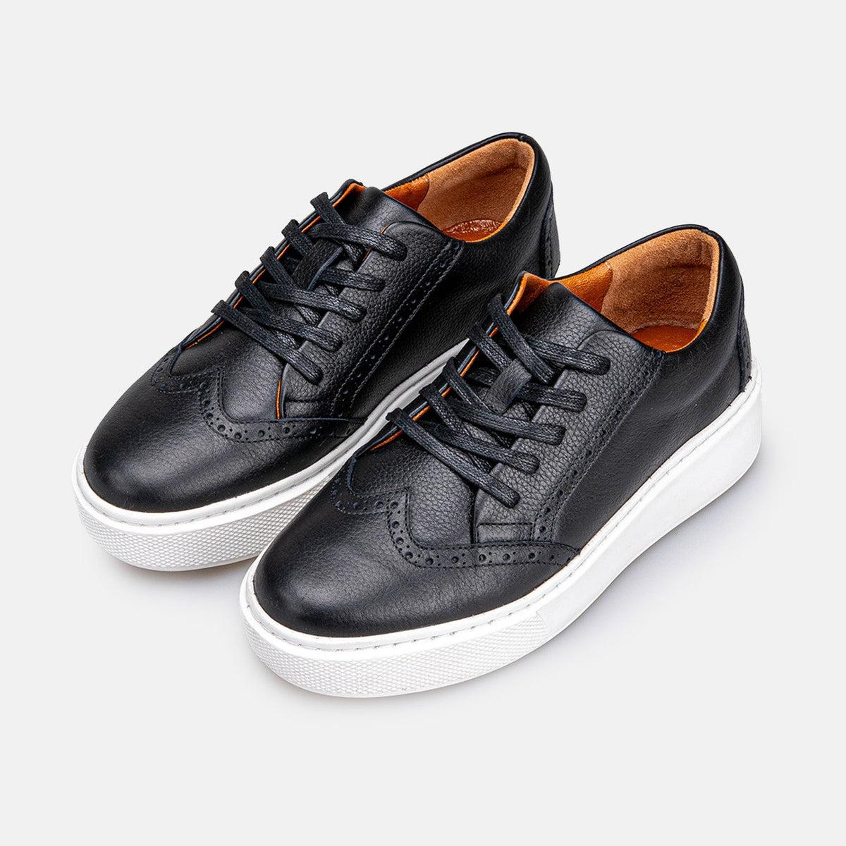 Volzak 777 Black Leather Sneakers