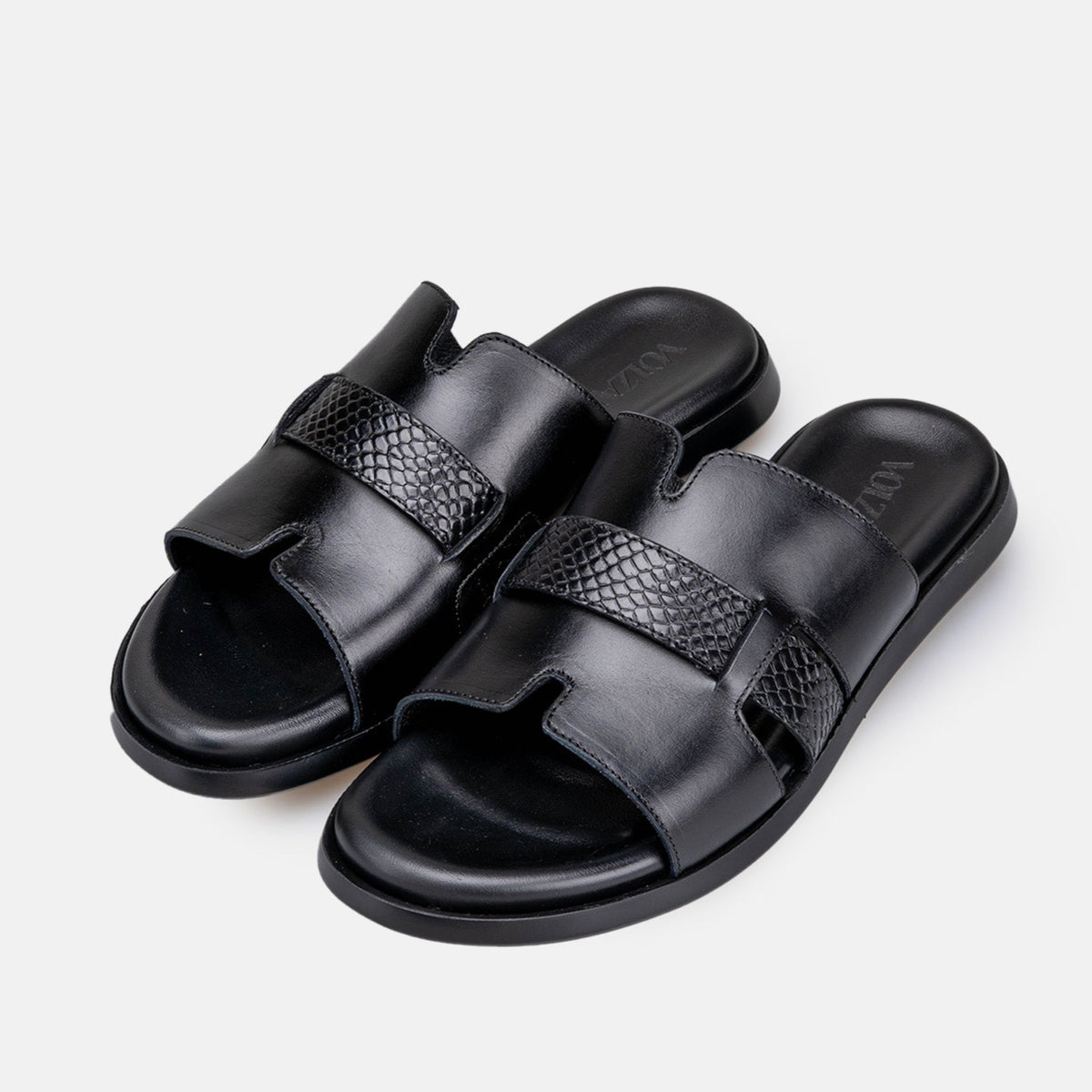 Volzak 5427 Sandale en cuir Noir