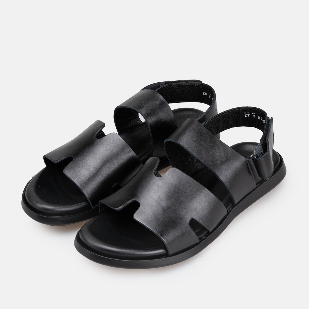 Volzak 5428 Sandale en cuir Noir
