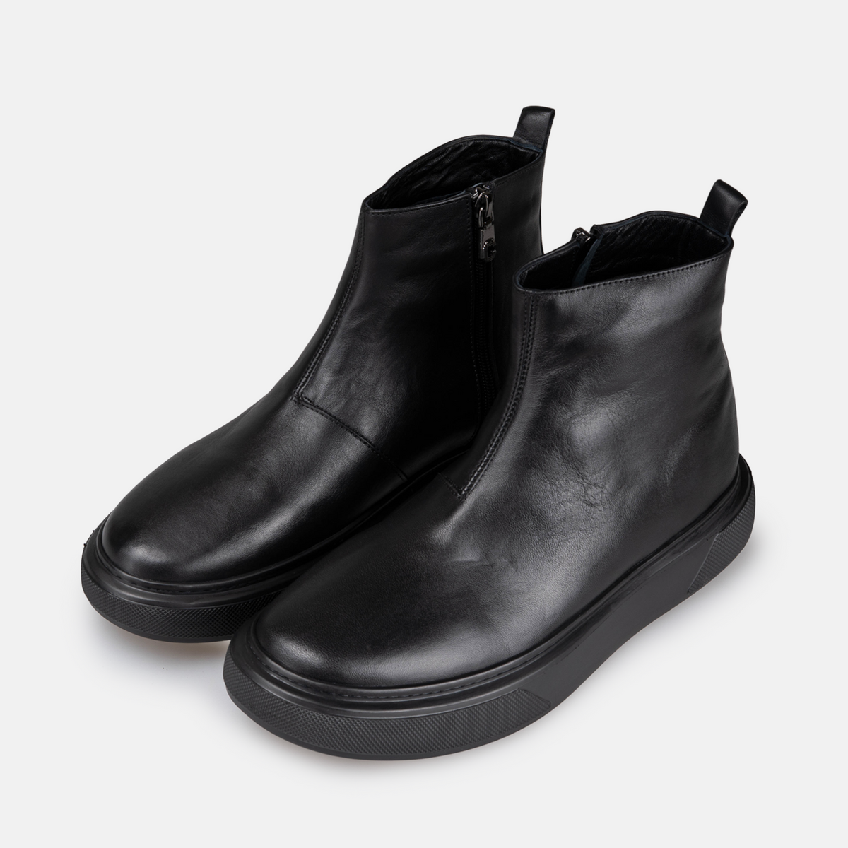 Volzak 303 Black Leather Ankle Boot