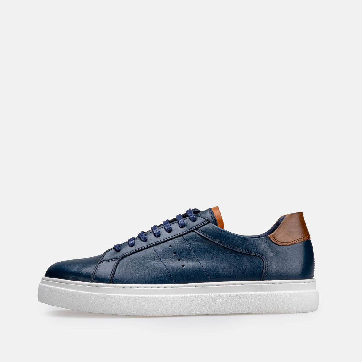 Volzak 7011 basket en cuir Bleu