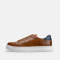 Volzak 7011 basket en cuir Marron Vert