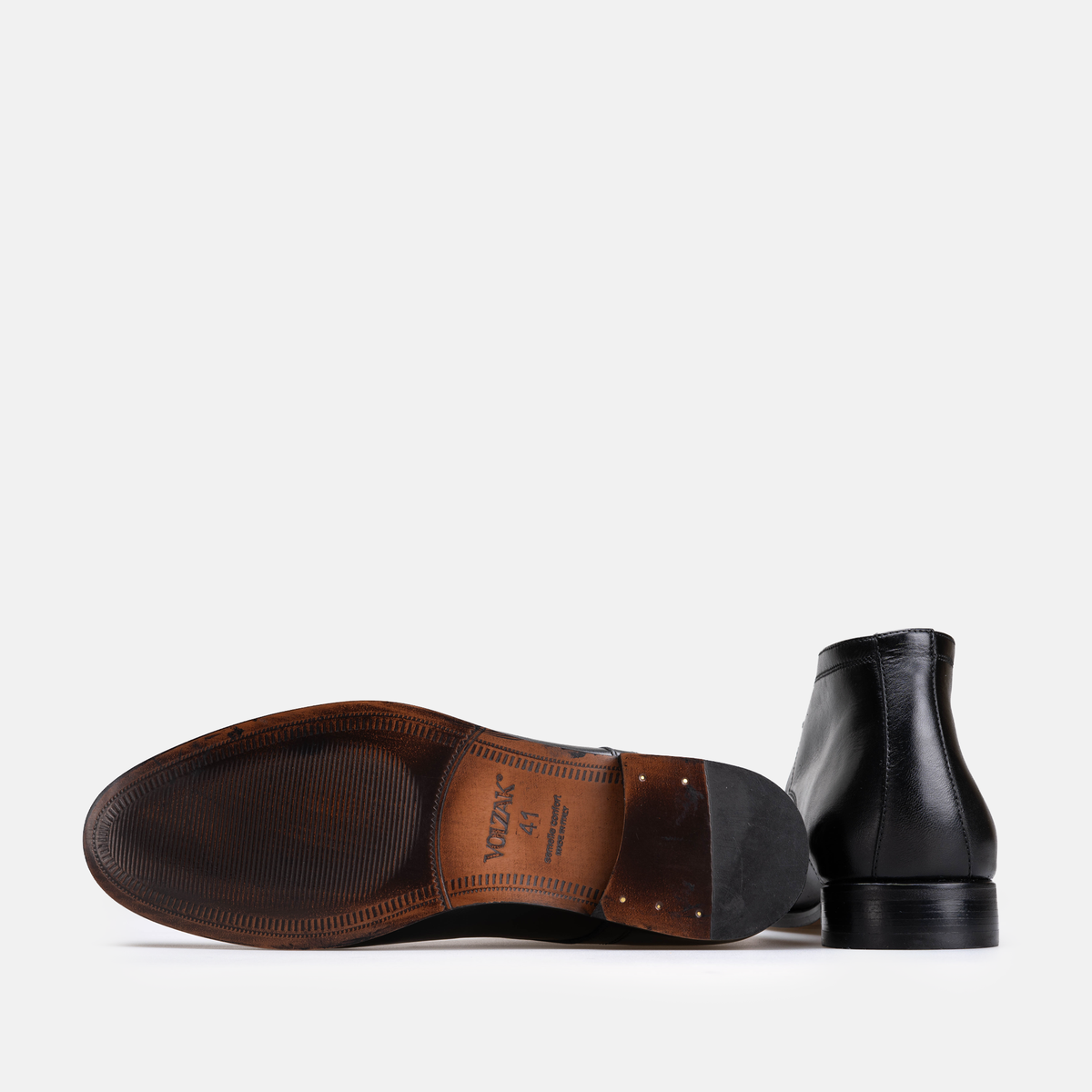 Volzak 5516 Bottine en cuir Noir