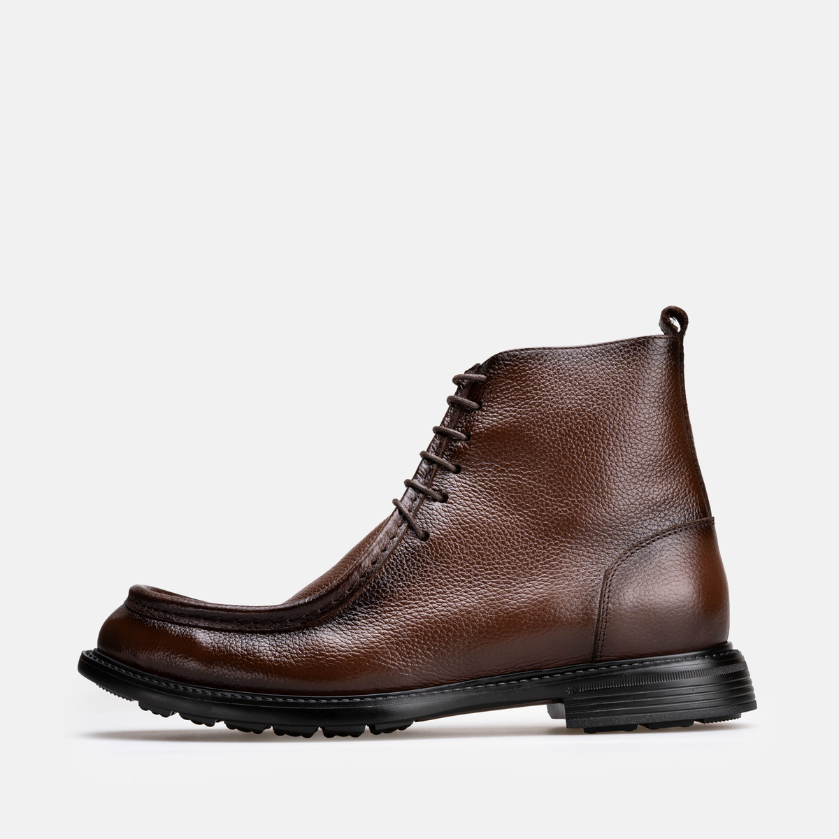 Volzak 5515 Bottine en cuir Marron Grainé