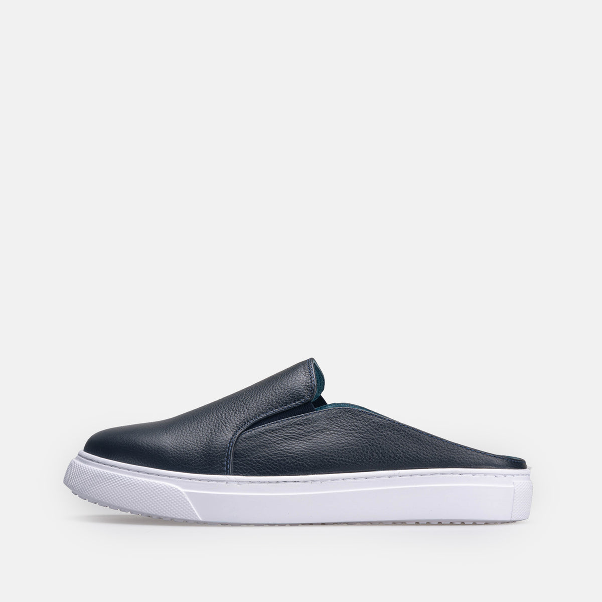 Volzak 301 Mule en cuir Bleu Marine