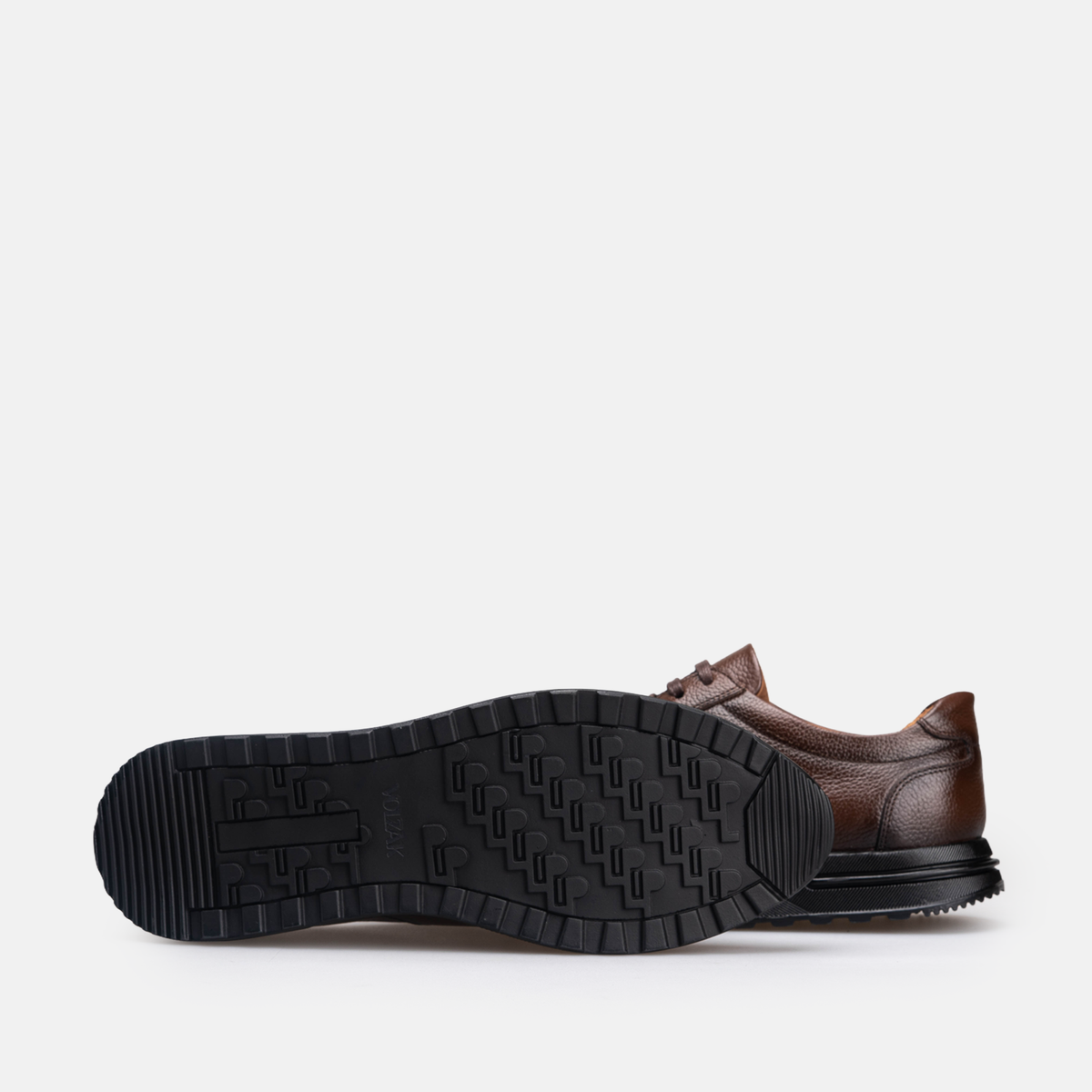 Volzak 5525 basket en cuir Marron Grainé