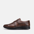 Volzak 5527 basket en cuir Marron Grainé