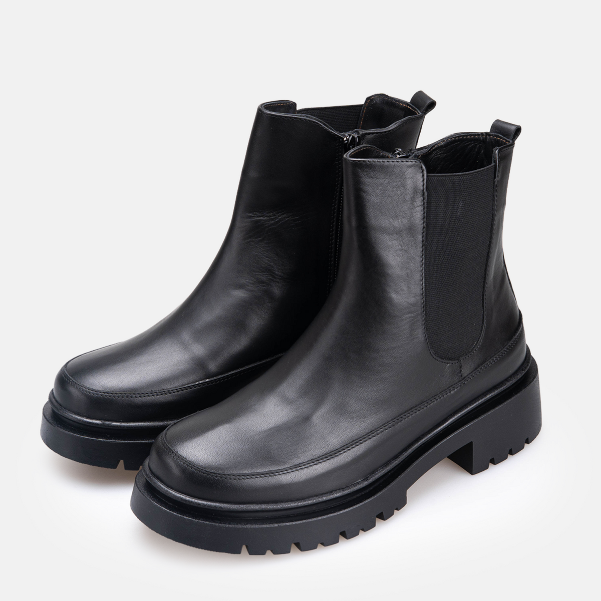 Volzak 4032 Bottine en cuir Noir
