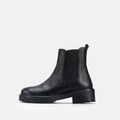Volzak 4010 Bottine en cuir Noir
