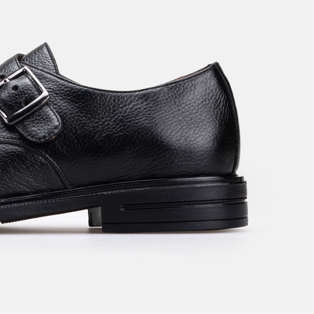 Volzak 5536 chaussure en cuir Noir Grainé