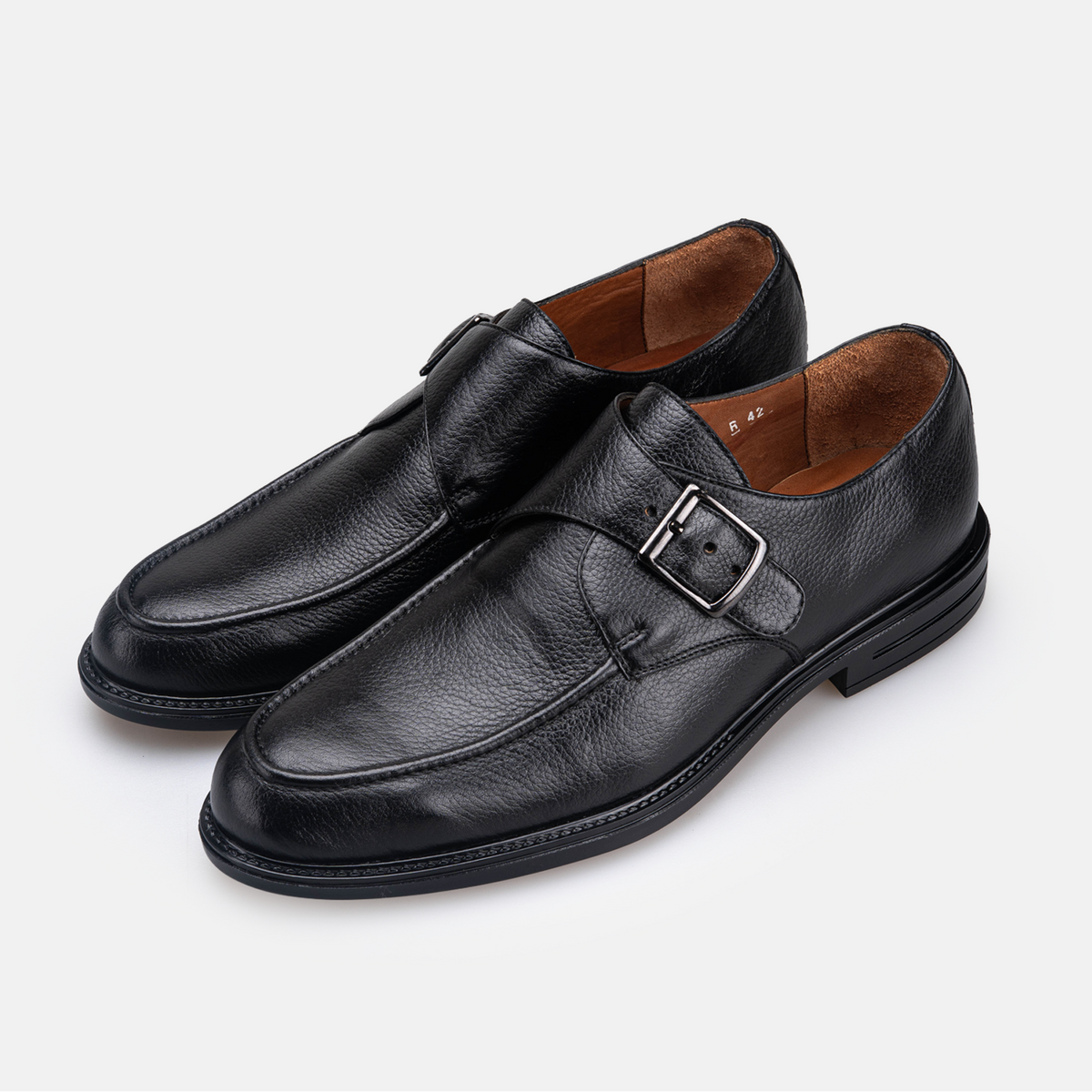 Volzak 5536 chaussure en cuir Noir Grainé