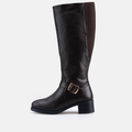 Volzak 066 Botte genouillère en cuir Marron Foncé
