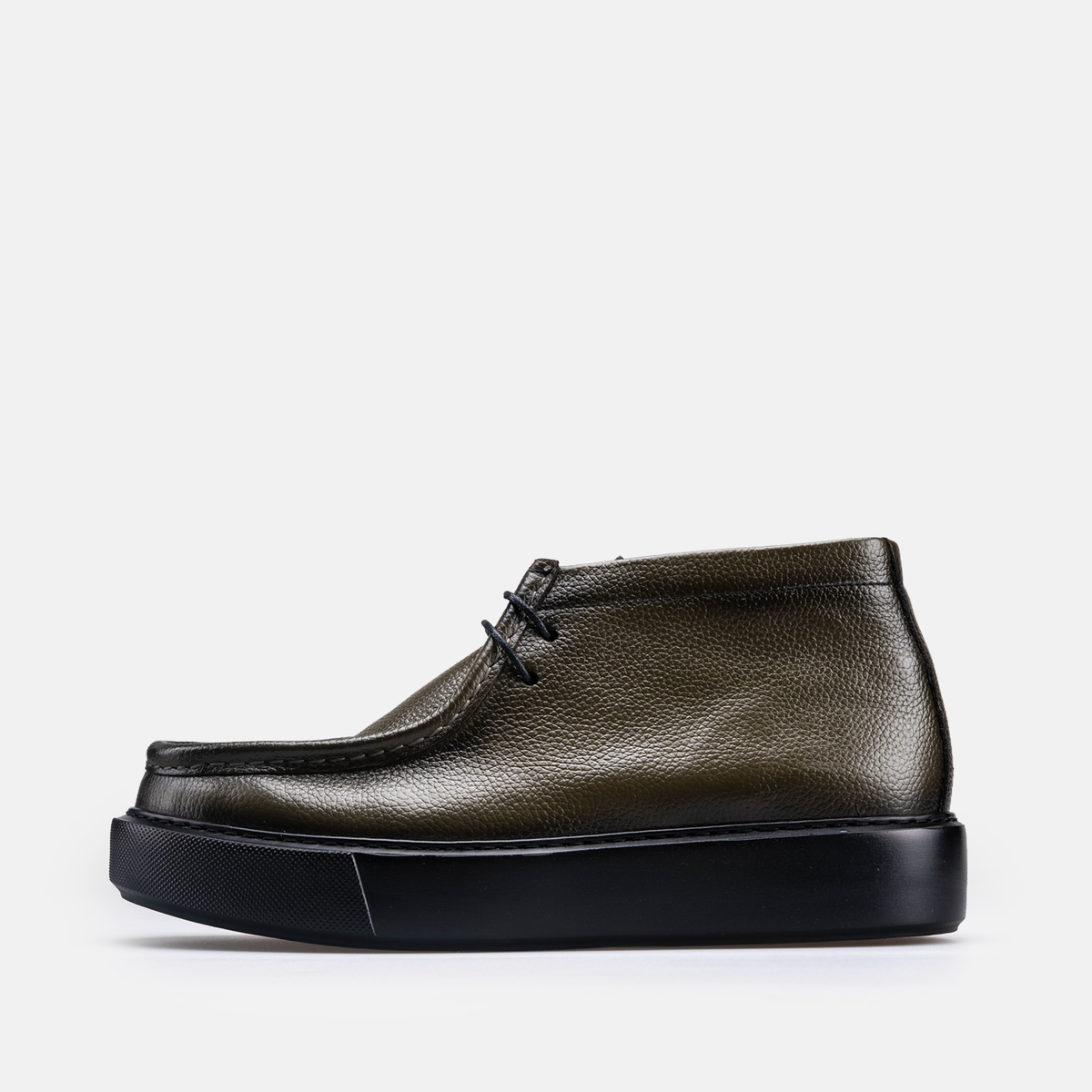 Volzak 5543 Bottine en cuir Vert Grainé
