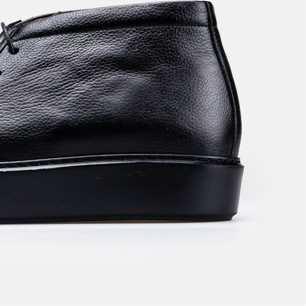 Volzak 5543 Bottine en cuir Noir Grainé