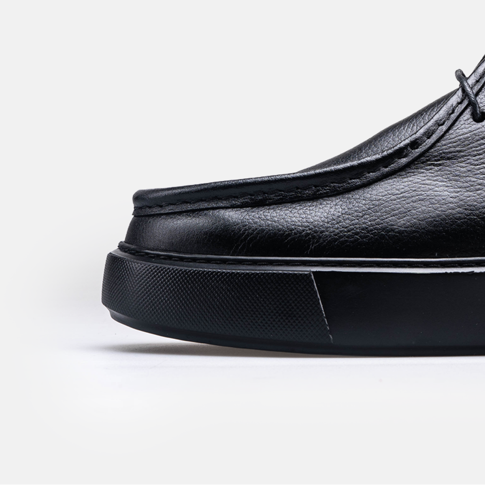 Volzak 5543 Bottine en cuir Noir Grainé