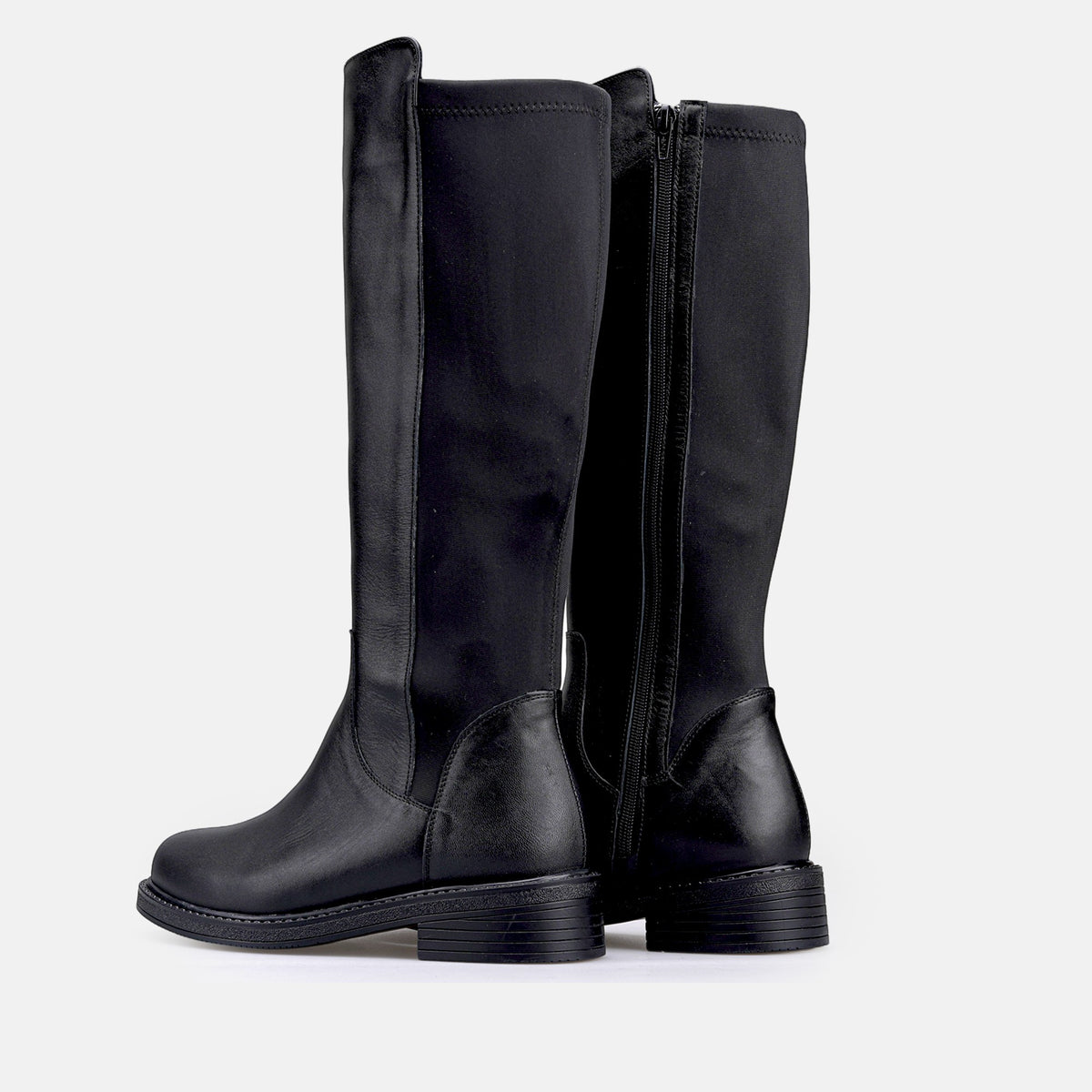 Volzak 4051 Botte genouillère en cuir Noir