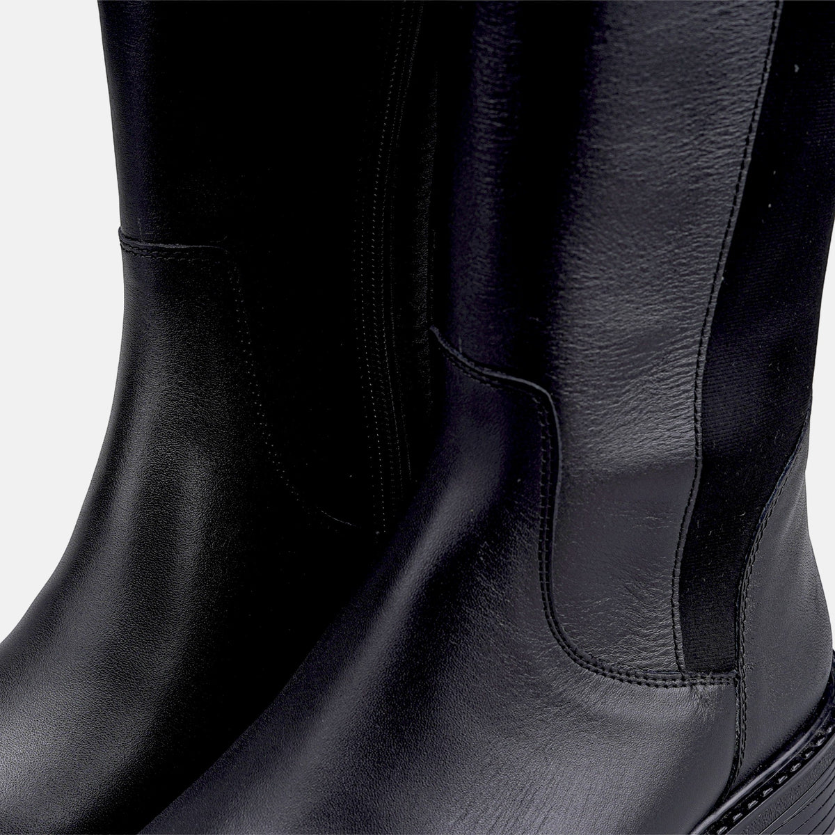 Volzak 4051 Botte genouillère en cuir Noir