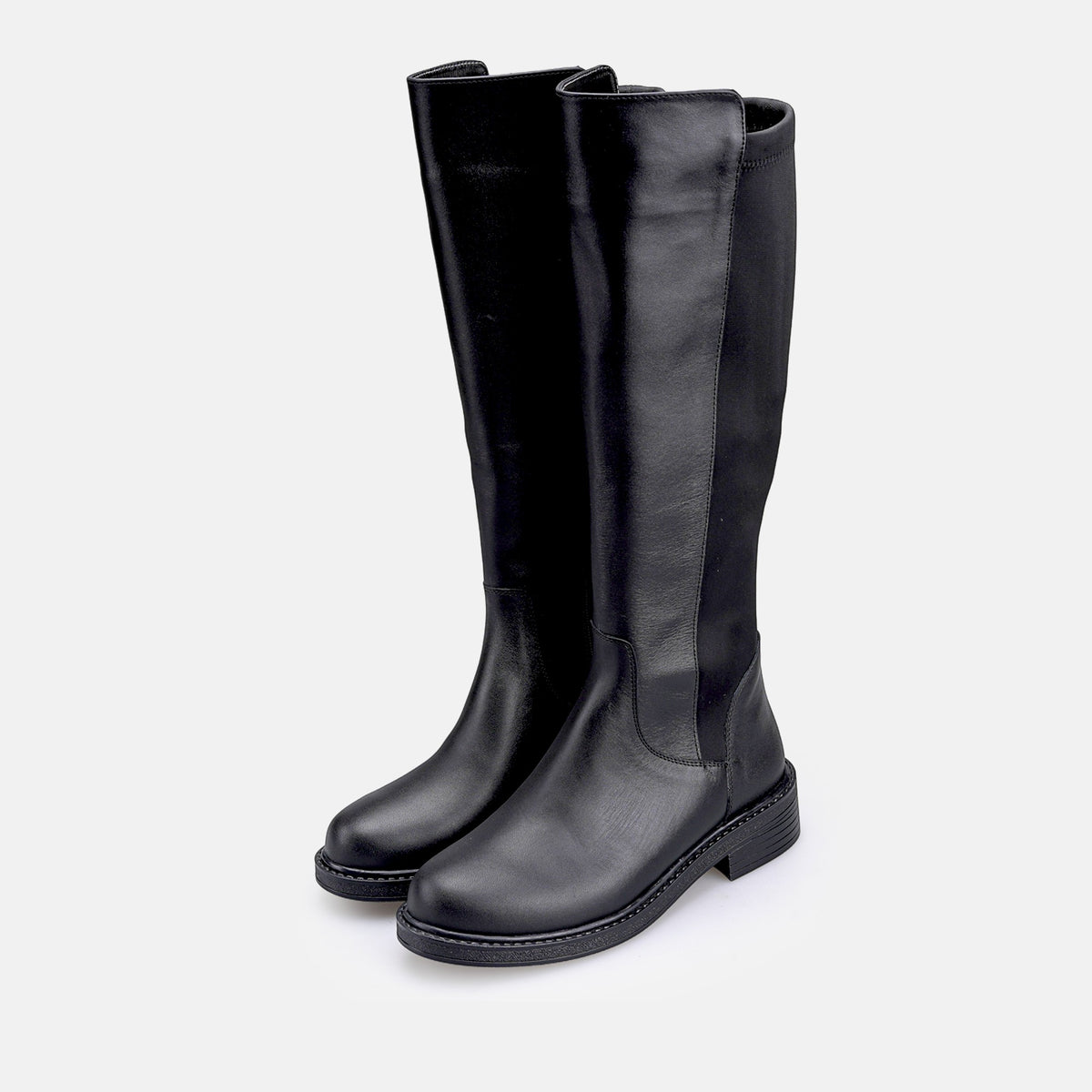 Volzak 4051 Botte genouillère en cuir Noir