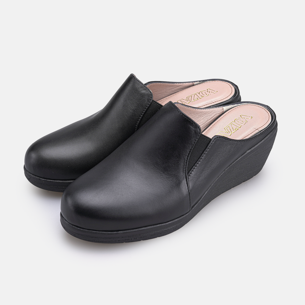 Volzak 2062 Sabot en cuir Noir